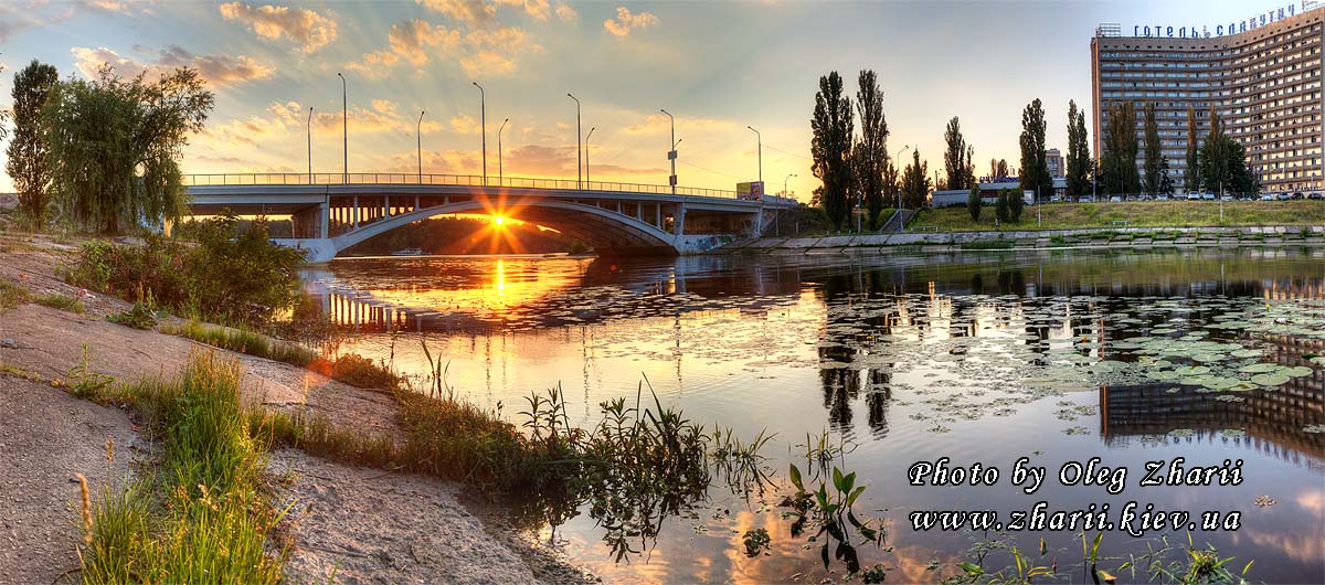 Kyiv, Rusanovskiy Bridge