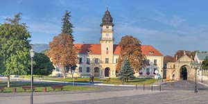 [en]Lviv Region, Zhovkva, Castle and Town Hall[ru]��������� ���., ������, ����� � ������