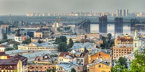 [ru]����, �������� ������ � �������� ����[en]Kyiv, Panorama of Podil from Zamkovyi Hill