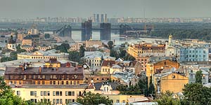 [ru]����, �������� ������ � �������� ����[en]Kyiv, Panorama of Podil from Zamkovyi Hill