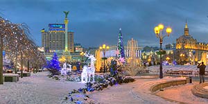 [ru]����, ������ ������������ �������� ������ 2011 ����[en]Kyiv, Maidan Nezalezhnosti, few days before New Year 2011
