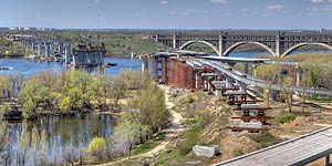 [ru]���������, ������������� ������ ����� ����� �����[en]Zaporizzhya, construction of a new bridge